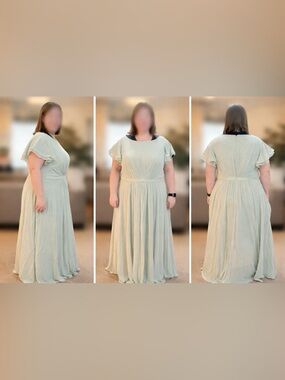 green emerald velvet dress Kennedy Blue Jay Bridesmaid Dress